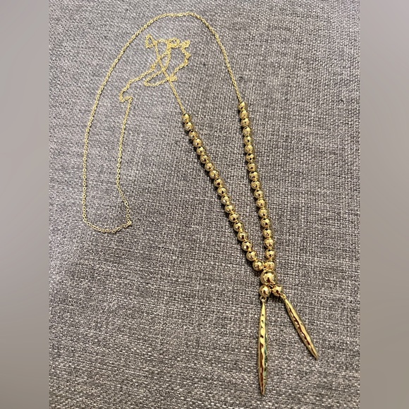 Gold tone necklace, up to 32” in length - Picture 3 of 3